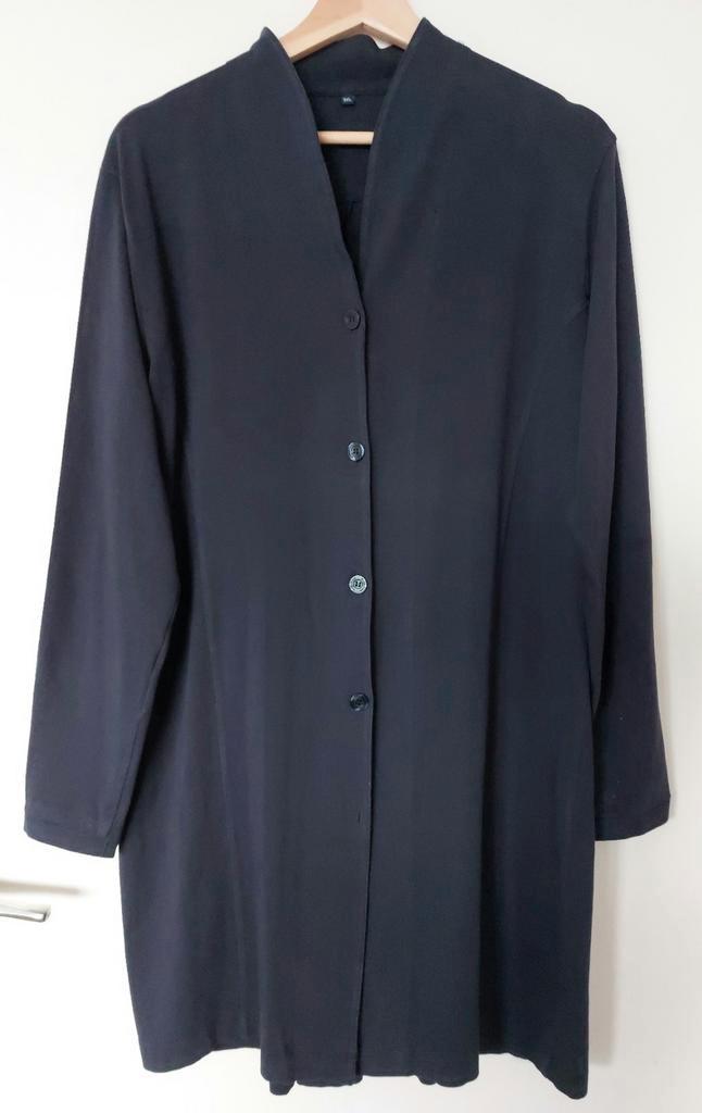 SUSSKIND, donkerblauw tricot vest, maat 3xl, 8, Kleding | Dames, Truien en Vesten, Zo goed als nieuw, Maat 42/44 (L), Blauw, Ophalen of Verzenden