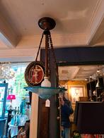 Vintage Art Deco Hanglamp, Huis en Inrichting, Lampen | Hanglampen, Gebruikt, 50 tot 75 cm, Ophalen of Verzenden, Glas