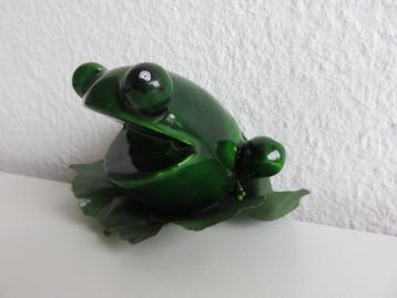 Kunststof kikker voor in kerststukje, bloemschikken, oasis beschikbaar voor biedingen