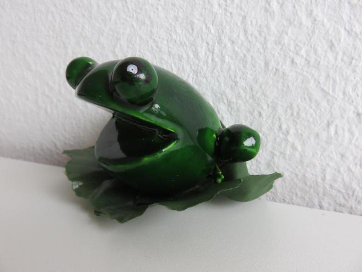 Kunststof kikker voor in kerststukje, bloemschikken, oasis, Diversen, Kerst, Zo goed als nieuw, Ophalen of Verzenden