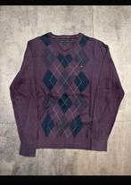 Ongedragen Argyle Ruit Tommy Hilfiger, Paars, Tommy Hilfiger, Ophalen of Verzenden, Zo goed als nieuw