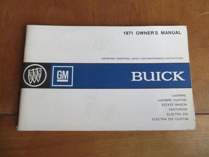 Instructieboek Buick LeSabre, Estate, Centurion, Electra 225, Auto diversen, Handleidingen en Instructieboekjes, Ophalen of Verzenden