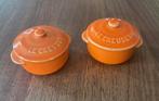 Le Creuset Peper en Zout potjes, Ophalen of Verzenden, Zo goed als nieuw, Overige materialen, Pot, Bus of Blik