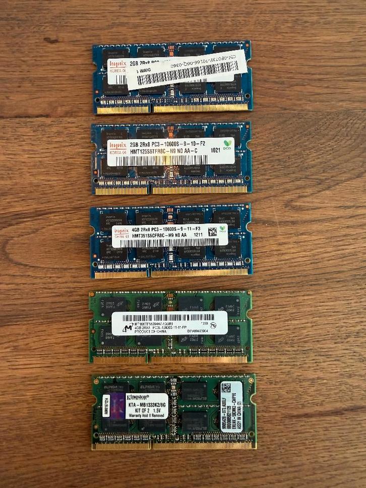 DDR 3 (2GB, 4GB, 8GB), Computers en Software, RAM geheugen, Gebruikt, Laptop, DDR3, Ophalen of Verzenden