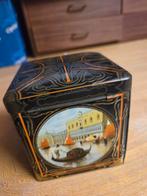 Vintage Venetië Blikken Doos van Houten Chocolade, Antiek en Kunst, Ophalen of Verzenden