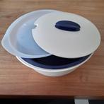 Duo serveerschaal tupperware, Huis en Inrichting, Keuken | Tupperware, Ophalen of Verzenden, Zo goed als nieuw, Crème, Schaal