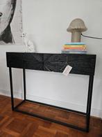 Sidetable zwarte kast Earthware, Ophalen, Zo goed als nieuw, Rechthoekig, Minder dan 100 cm