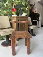 Indonesische Teak Houten Stoel, Huis en Inrichting, Stoelen, Ophalen, Zo goed als nieuw, Eén, Hout