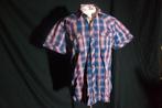 Blauw-wit-rood geruit overhemd Mt M Merk Mills Brothers, Blauw, ., Zo goed als nieuw, .