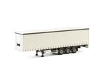 White Line; CURTAINSIDE TRAILER - 3 AXLE, Hobby en Vrije tijd, Modelauto's | 1:50, Ophalen of Verzenden, Nieuw, Bus of Vrachtwagen