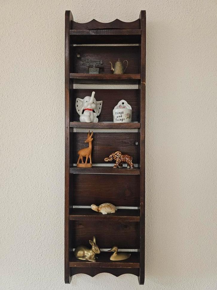 Houten wandrek / baksteenmal  vintage wanddecoratie, Huis en Inrichting, Woonaccessoires | Wandplanken en Boekenplanken, Gebruikt