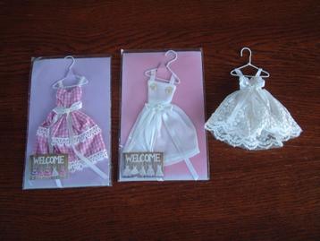 3 prachtige welcome decoratie poppen jurkjes beschikbaar voor biedingen
