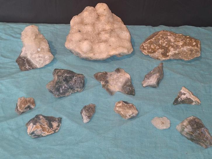 Edelstenen set Groot Nr 7 13stuks, Verzamelen, Mineralen en Fossielen, Ophalen of Verzenden