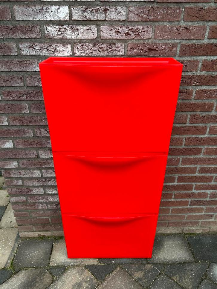 3 Rode IKEA Trones Schoenenkasten, Huis en Inrichting, Kasten | Schoenenkasten, Gebruikt, Ophalen