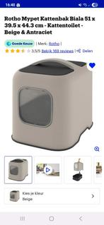 Zgan gesloten kattenbak met filter, Dieren en Toebehoren, Ophalen, Zo goed als nieuw, Gesloten