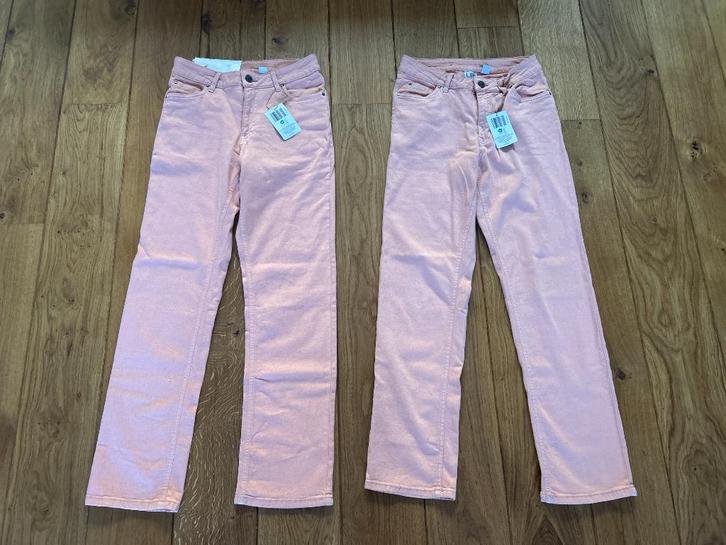 2x NIEUWE zalmkleurige broek UP2 maat 38, Kleding | Dames, Broeken en Pantalons, Nieuw, Maat 38/40 (M), Lang, Ophalen of Verzenden