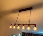 Industriële Hanglamp, Huis en Inrichting, Lampen | Hanglampen, Ophalen, Zo goed als nieuw, Glas, 75 cm of meer