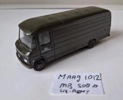 Maag / Herpa 1012 Mercedes Benz 508 D US-Army bus, 1/87, Hobby en Vrije tijd, Modelauto's | 1:87, Zo goed als nieuw, Bus of Vrachtwagen