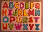 Houten Letter Puzzel A-Z - Leerzaam Speelgoed, Ophalen of Verzenden, Zo goed als nieuw, Puzzelen