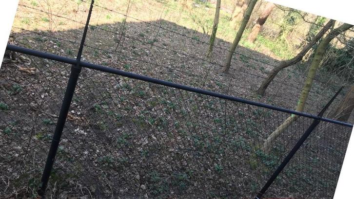 Heras gaashekwerk 200cm. hoog., Tuin en Terras, Tuinhekken en Hekwerk, Gebruikt, Gaashekwerk, IJzer, Ophalen