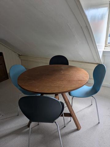 Set 4  blauwe vlinder stoelen  beschikbaar voor biedingen