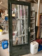 hardhouten buitendeur, Doe-het-zelf en Verbouw, Ophalen of Verzenden, 200 tot 215 cm, Glas, Buitendeur