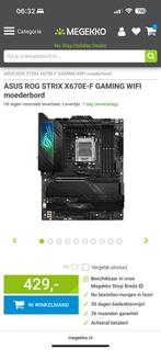 Het ASUS ROG STRIX X670E-F GAMING WIFI met garantie!, Computers en Software, Moederborden, Ophalen, Zo goed als nieuw, ATX, DDR5