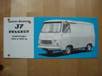 Peugeot J7 Gesloten Bestelwagen Brochure 1965 - 1400 1800, Boeken, Peugeot, Peugeot, Zo goed als nieuw, Ophalen