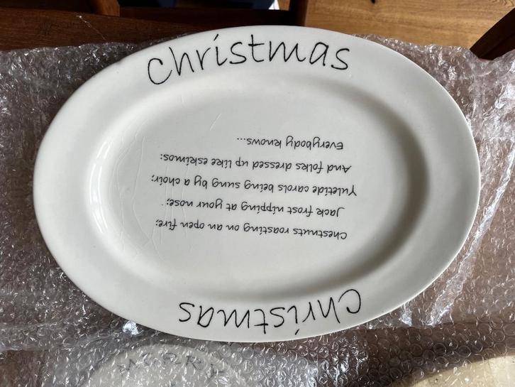 2x grote seveerschaal kerstmis Maison Riviera, Diversen, Kerst, Zo goed als nieuw, Ophalen of Verzenden