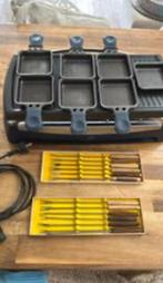 Tafel gourmet- en fondue set – compleet met vorkjes & borden, Ophalen of Verzenden, Zo goed als nieuw, 4 t/m 7 personen