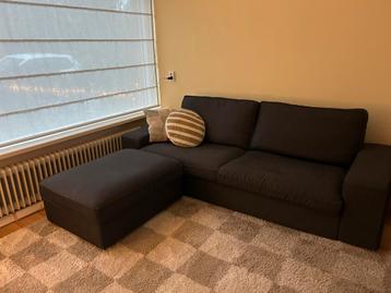 Kivik 3 zitsbank met voetenbank/poef, Antaraciet van IKEA - afbeelding 2