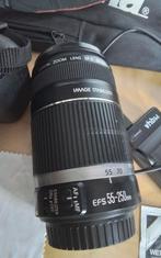 Zgan Canon Zoomlens EFS- 55- 250 mm Image Stabilizer 2x Gebr, Telelens, Ophalen of Verzenden, Zo goed als nieuw