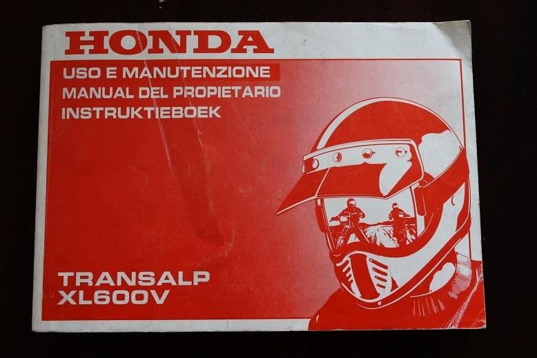 Honda XL600V Transalp 1993 motorfiets instructie boekje XL, Motoren, Handleidingen en Instructieboekjes, Honda, Ophalen of Verzenden