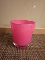 Roze bloempot, Rond, Ophalen of Verzenden, Zo goed als nieuw, Aardewerk