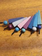 broche hout en kralen gekleurd, Ophalen of Verzenden, 'T Olde Gre-j, Info@toldegrej.nl, Endepoelstraat 20f Didam