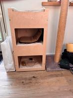 Houten katten meubel met krabdeel, Dieren en Toebehoren, Ophalen, Zo goed als nieuw, Krabpaal