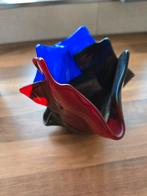 Vintage Glazen Waxinelichthouder, Gebruikt, Schaal, Ophalen of Verzenden, Glas