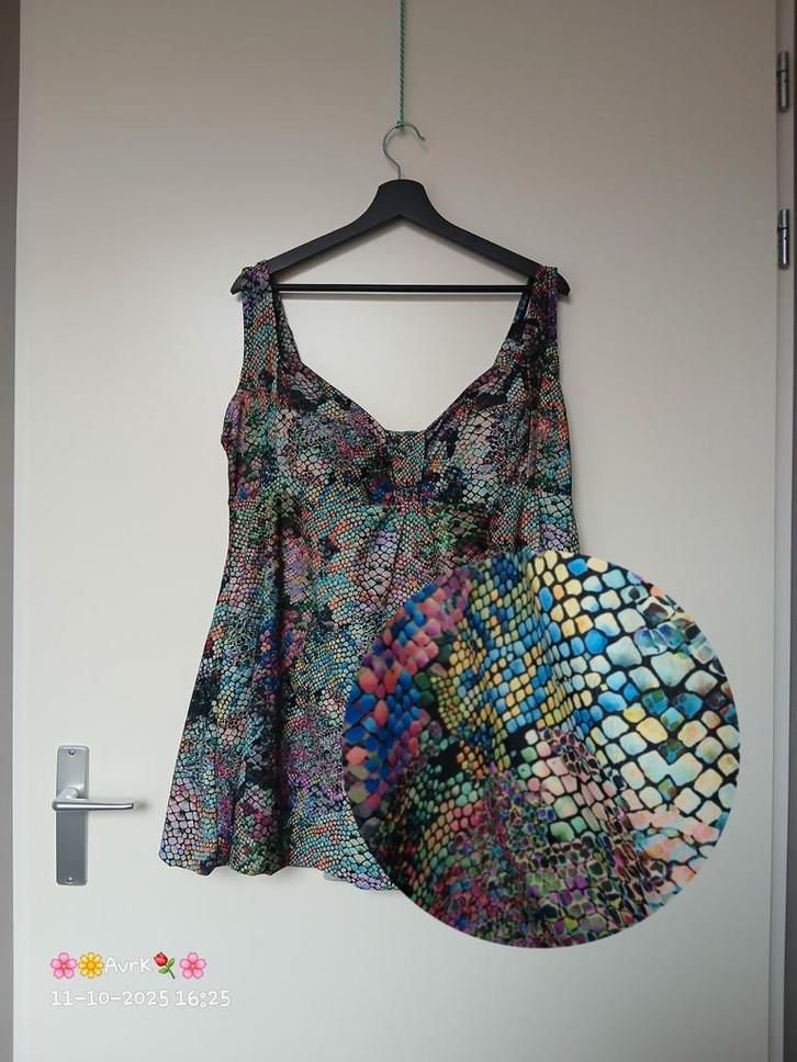 badpakjurk ulla popken maat 52, Kleding | Dames, Grote Maten, Zo goed als nieuw, Lingerie of Zwemkleding, Overige kleuren, Verzenden