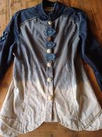 Elisa Cavaletti jasje/ blouse M blauw/ beige, Blauw, Maat 38/40 (M), Zo goed als nieuw, Verzenden