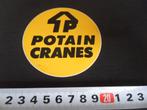 sticker logo POTAIN CRANES toren kranen hijskranen, Ophalen, Zo goed als nieuw