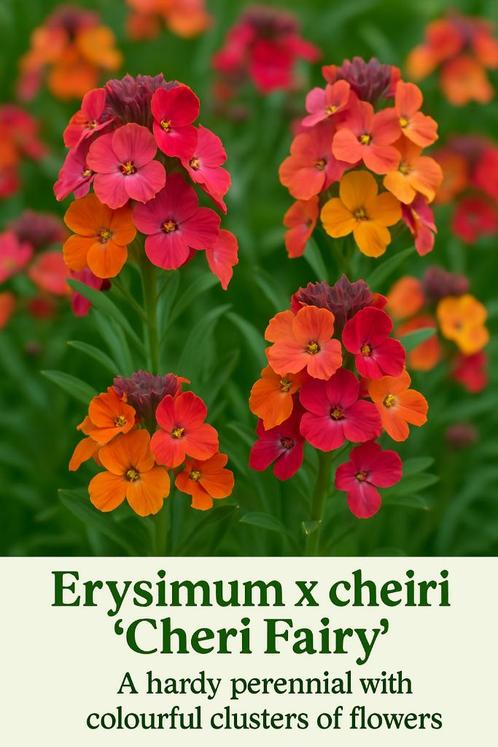 Muurbloem Cheiri Fairy mix, Tuin en Terras, Planten | Tuinplanten, Overige soorten, Volle zon, Zomer, Ophalen