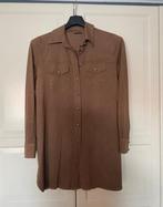 Bruine nep suède blouse maat L by  Helena Hart, Ophalen of Verzenden, Zo goed als nieuw, Bruin