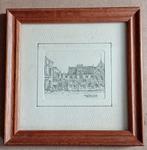 Sneek Friesland 2 x Ets Brandt, Antiek en Kunst, Kunst | Etsen en Gravures, Ophalen of Verzenden