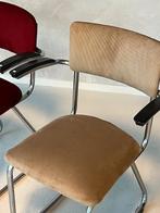 Vintage sledestoelen retro design eetkamerstoelen prijs p/st, Gebruikt, Overige kleuren, Overige materialen, Vintage