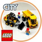 LEGO City Bulldozer & Kiepwagen, Ophalen of Verzenden, Gebruikt, Complete set, Lego
