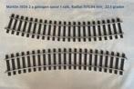 Märklin Spoor 1 gebogen rails radius 1175,94 mm ( 2 stuks ), Gelijkstroom, Verzenden, Rails, Zo goed als nieuw