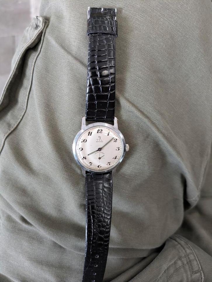 Yema TYL vintage horloge, Sieraden, Tassen en Uiterlijk, Horloges | Antiek, Overige merken, Staal, Ophalen of Verzenden