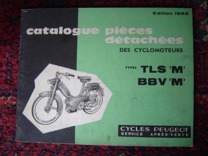 Peugeot TLS M BBV M 1965 catalogue pieces detachees, Fietsen en Brommers, Handleidingen en Instructieboekjes, Nieuw, Ophalen of Verzenden