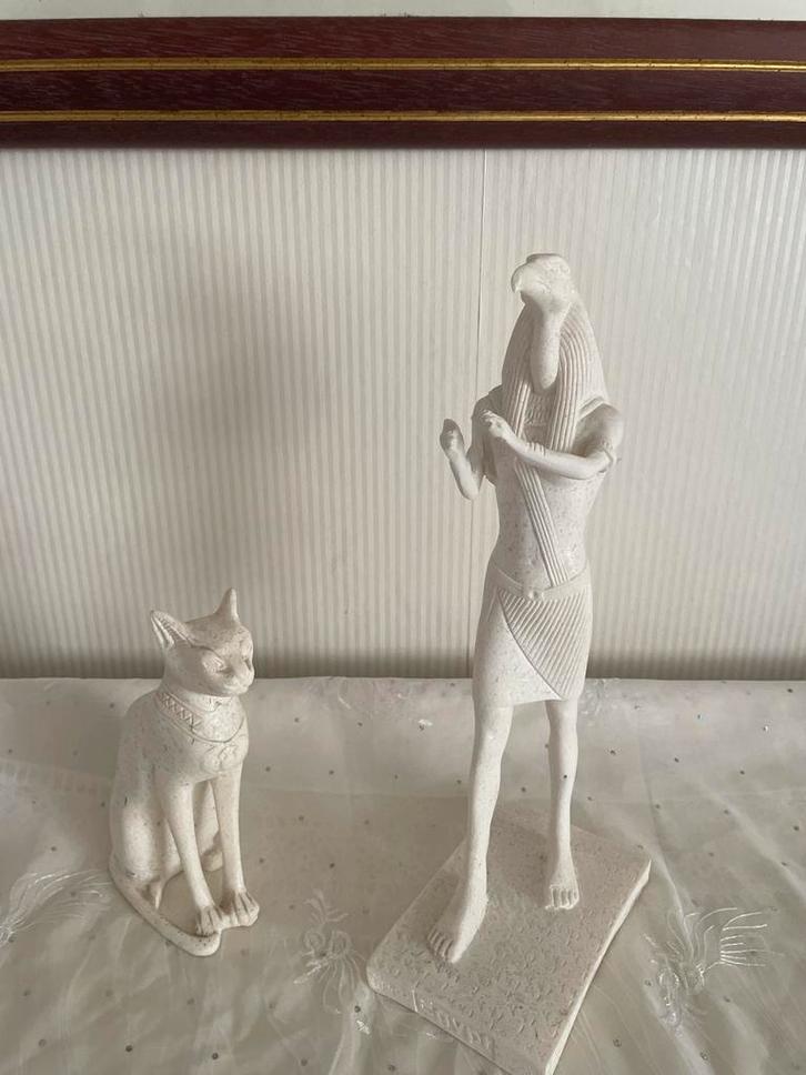 Egyptische beeldjes - Set van 2, Verzamelen, Beelden en Beeldjes, Ophalen of Verzenden