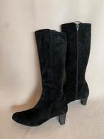 Lamica zwart suede laars, mt 40, hak 7 cm, gevoerd, Kleding | Dames, Schoenen, Hoge laarzen, Zwart, Lamica, Ophalen of Verzenden